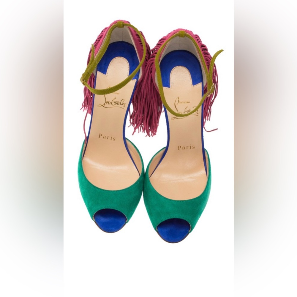 Christian Louboutin fringe heel